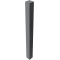 Ornamental bollard | steel tube 100 x 100 mm | series 4075B | stationary, for casting in concretewith ground anchor, total length approx. 1200 mm